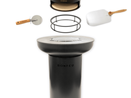 Pakketdeal BonFeu BonBiza + pizzaoven + standaard + pizzaschep + pizzasnijder
