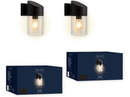 Pakketdeal ZOLUNA 2x wandlamp Rob