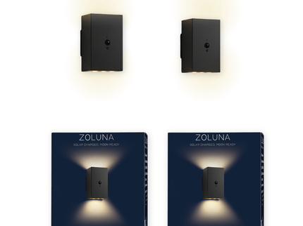 Pakketdeal ZOLUNA 2x wandlamp Willem vierkant