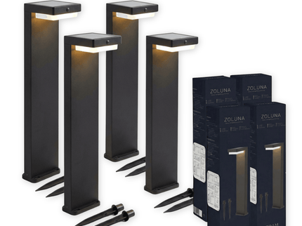 Pakketdeal ZOLUNA 4x solar priklamp Bram