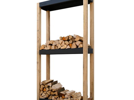 Quoco Houtopslag Cremagliera Donkergrijs  (3 afm.)-225x120cm