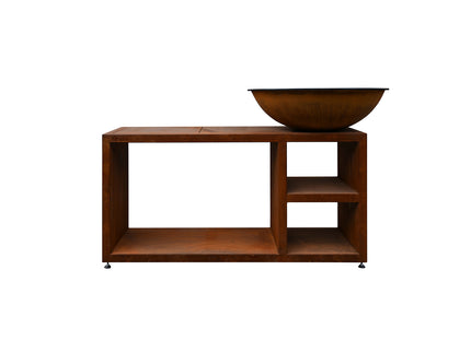 Brasero plancha Piatto Tavolo large corten Quoco