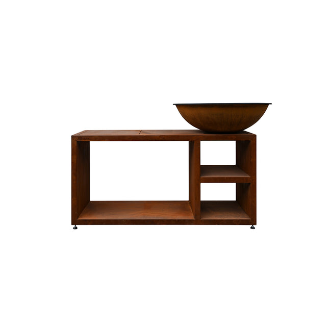 Brasero plancha Piatto Tavolo large corten Quoco