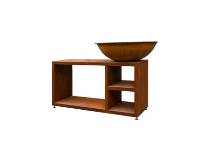 Brasero plancha Piatto Tavolo large corten Quoco