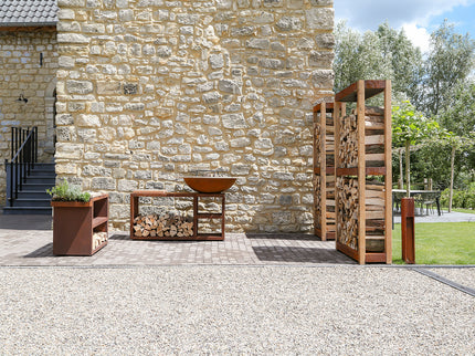 Brasero plancha Piatto Tavolo large corten Quoco