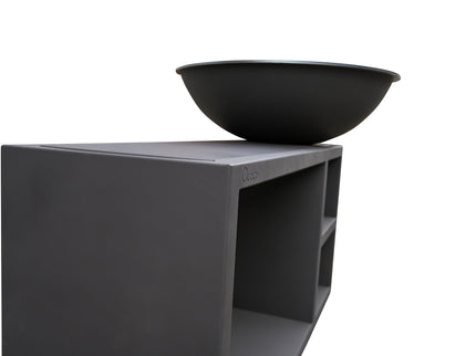 Brasero plancha Piatto Tavolo gris foncé (2 tailles) Quoco