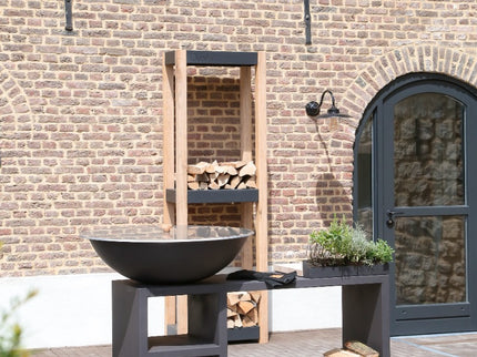 Brasero plancha Piatto Tavolo gris foncé (2 tailles) Quoco