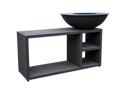 Brasero plancha Piatto Tavolo gris foncé (2 tailles) Quoco