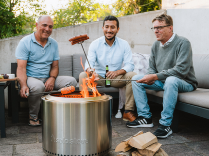 Solo Stove Bonfire 2.0 RVS + Standaard sfeerfoto