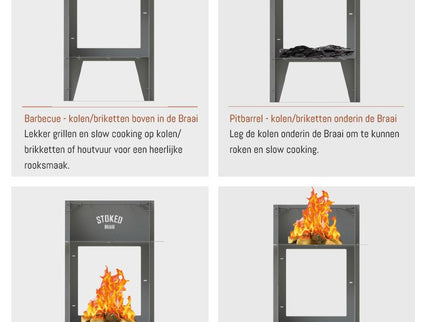 Cheminée de jardin Braai Premium Stoked BBQ