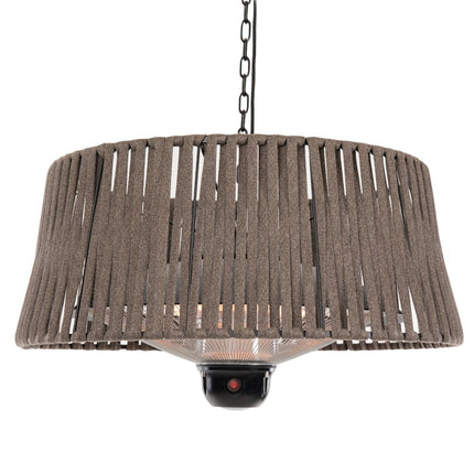 Chauffage de terrasse suspendu Artix Corda 1800 brun Sunred