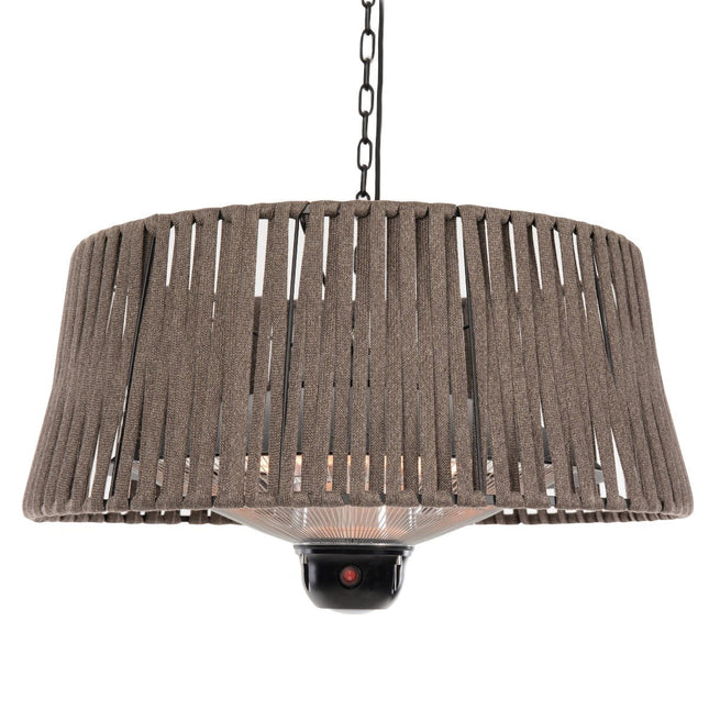 Chauffage de terrasse suspendu Artix Corda 1800 brun Sunred