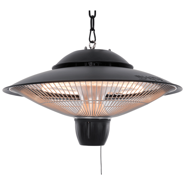 Chauffage de terrasse suspendu Barcelona 1500 noir Sunred