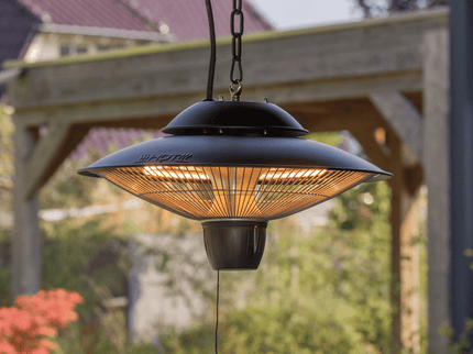 Chauffage de terrasse suspendu Barcelona 1500 noir Sunred