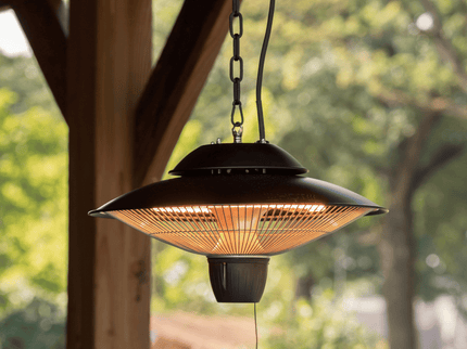 Chauffage de terrasse suspendu Barcelona 1500 noir Sunred