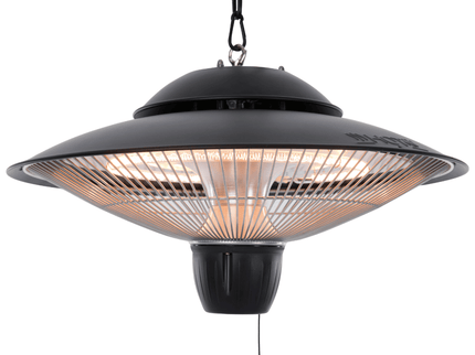 Chauffage de terrasse suspendu Barcelona 1500 noir Sunred