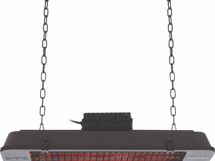 Chauffage de terrasse suspendu Sombre Vintage 2500 noir Sunred