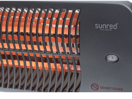 Chauffage de terrasse suspendu Lugo 2000 gris Sunred