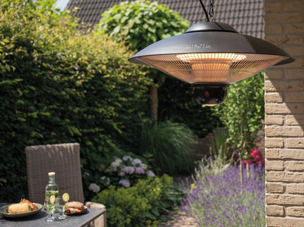 Chauffage de terrasse suspendu Sirius 2100 noir Sunred