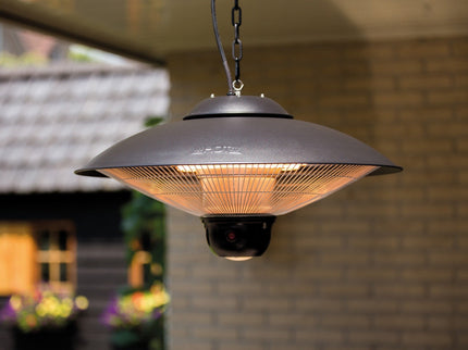 Chauffage de terrasse suspendu Sirius 2100 noir Sunred