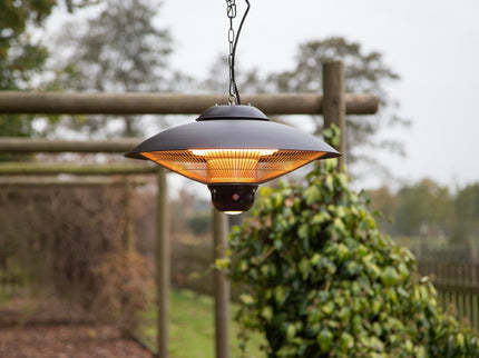 Chauffage de terrasse suspendu Sirius 2100 noir Sunred