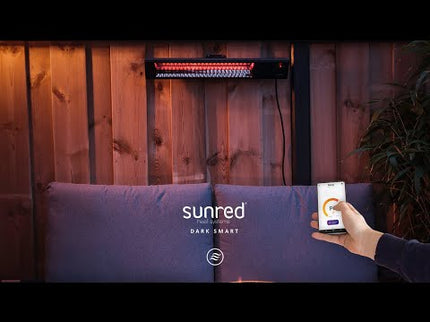 Chauffage de terrasse suspendu Smart Heater 2500 noir Sunred