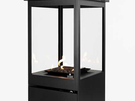 Parasol chauffant gaz Marino noir Sunwood