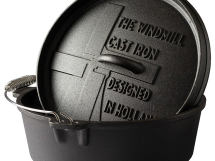 The Windmill Dutch Oven 6 Qt zonder pootjes met deksel