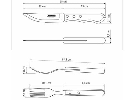 Set de couverts Jumbo Tramontina