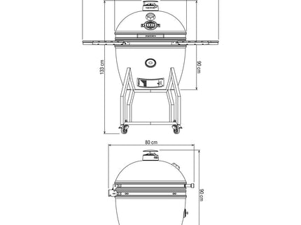 Barbecue kamado XLARGE Complet YAKINIKU