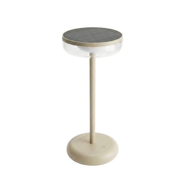 Lampe solaire de table Bobbie sable ZOLUNA