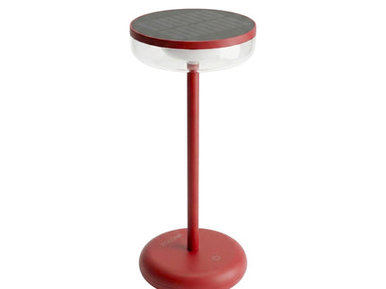 Lampe solaire de table Bobbie rouge ZOLUNA