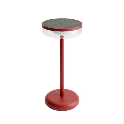 Lampe solaire de table Bobbie rouge ZOLUNA