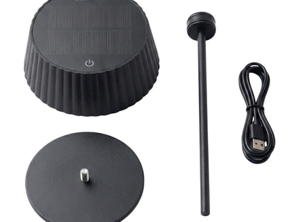 Lampe de table solaire Jyp noire ZOLUNA