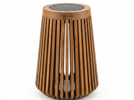 ZOLUNA solar vloerlamp Lon L teak