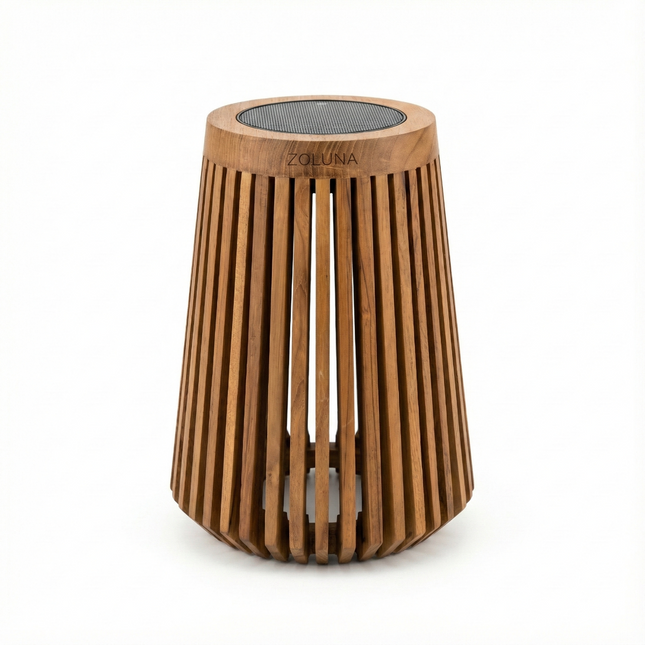 ZOLUNA solar vloerlamp Lon L teak