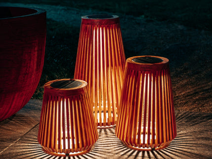 ZOLUNA solar vloerlamp Lon XL teak