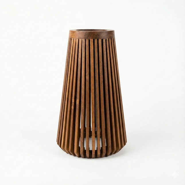 ZOLUNA solar vloerlamp Lon XL teak