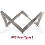 MOODZ Pieds en acier inoxydable Type 1 Ø60