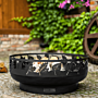Brasero bol à feu Toronto 80 cm acier noir CookKing