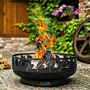 Brasero bol à feu Toronto 80 cm acier noir CookKing
