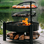 CookKing Bol à Feu Multifonctionnel Montana X avec Grille de Cuisson 60 cm