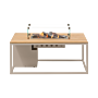 Cosi Table à Feu Cosiloft 120 Sandy Beige / Teak