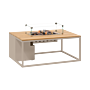 Cosi Table à Feu Cosiloft 120 Sandy Beige / Teak