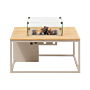 Table brasero Cosiloft 100 sandy sable / teck Cosi