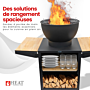 HEAT Kjok Cuisine Extérieure Ø56 cm Noir