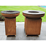 Brasero plancha BonBiza Island XL corten BonFeu