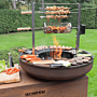 Brasero plancha BonBiza Island XL corten BonFeu