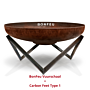 Brasero BonFeu Ø 80 cm Acier Corten