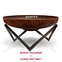 BonFeu Brasero Acier Corten Ø80 cm